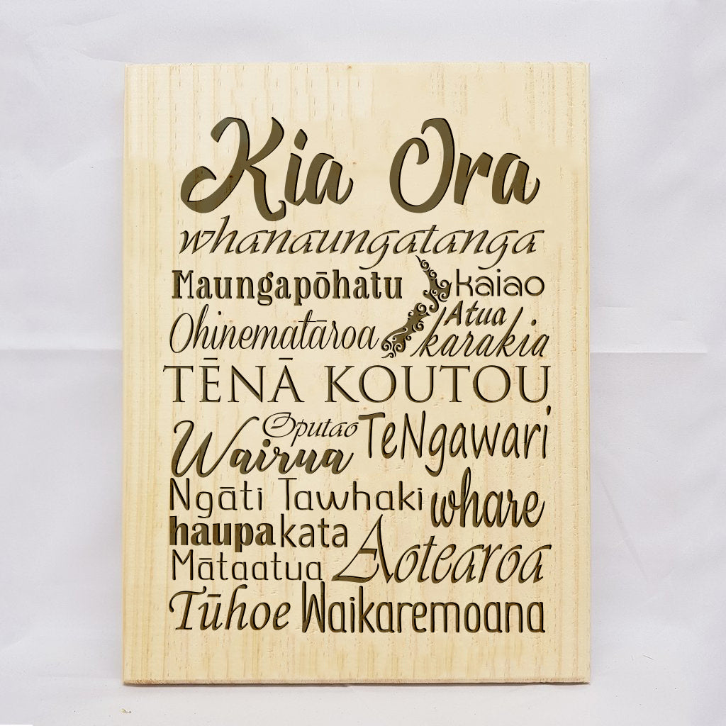 Kia Ora 2 Plaque