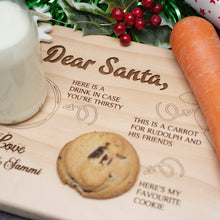 Load image into Gallery viewer, Personalised Santa&#39;s Eve Nibbles Board
