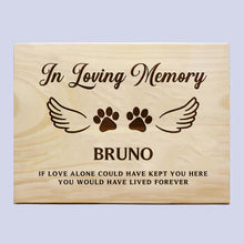Load image into Gallery viewer, Dog/Cat Memorial Plaque

