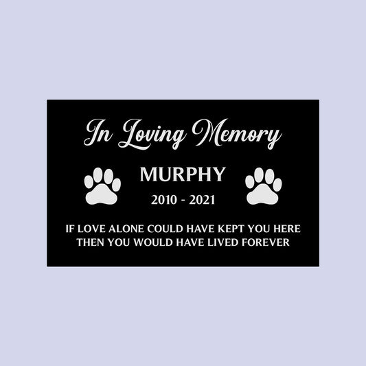 Memorial Plaque Pet (Outdoors)