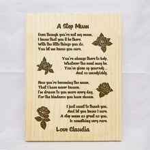 Load image into Gallery viewer, A Step Mum Plaque
