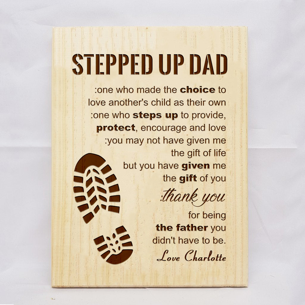 Step Dad Plaque
