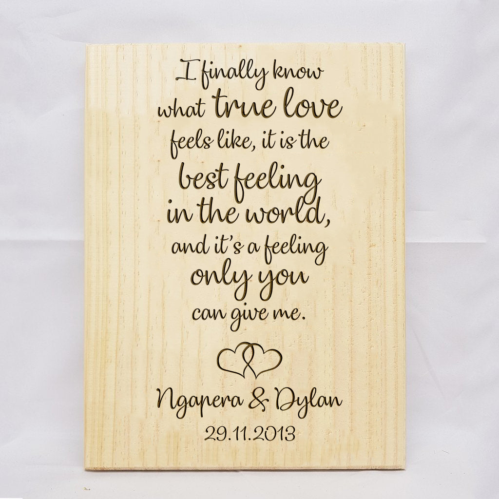 True Love Plaque