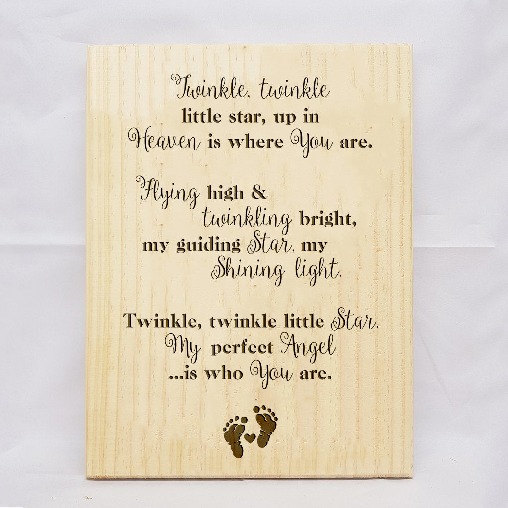 Twinkle Twinkle Plaque