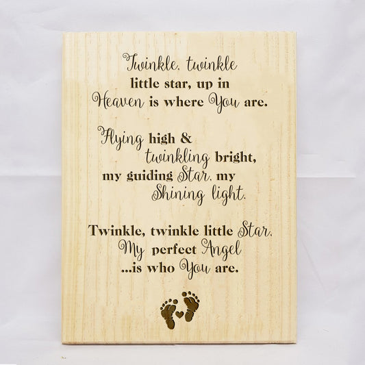 Twinkle Twinkle Plaque